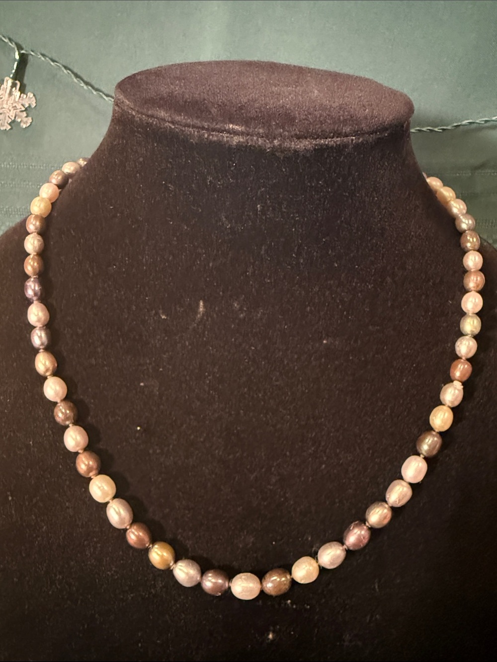 Multi-Tone Freshwater Pearl Necklace in Brown and Cream - Women Jewelry